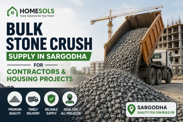 Bulk Stone Crush Supply in Sargodha for Contractors & Housing Projects