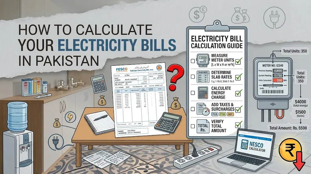 How to Calculate Electricity Bills in Pakistan