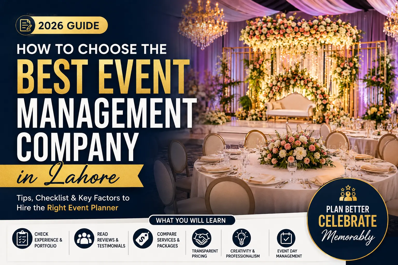 How to Choose the Best Event Management Company in Lahore Guide