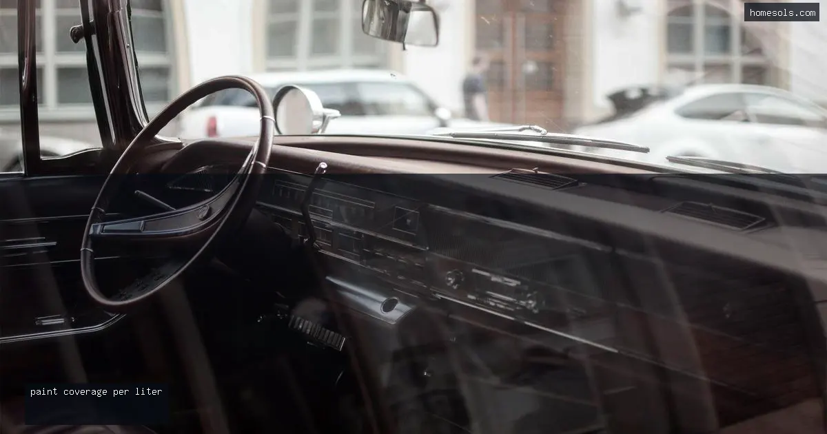 Paint Coverage Per Liter Explained