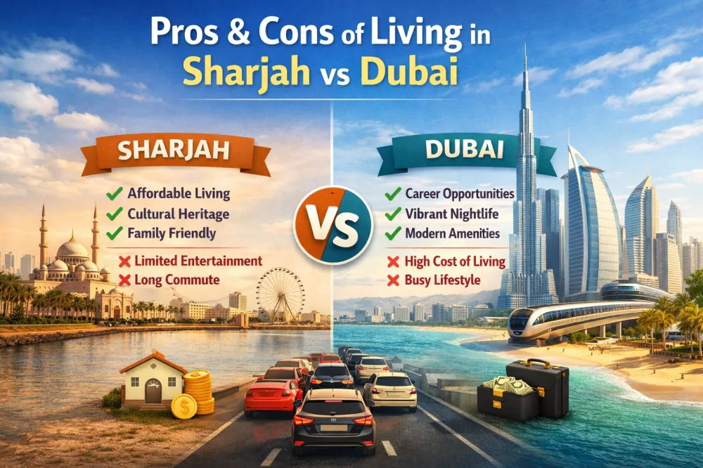 Pros & Cons of Living in Sharjah vs Dubai