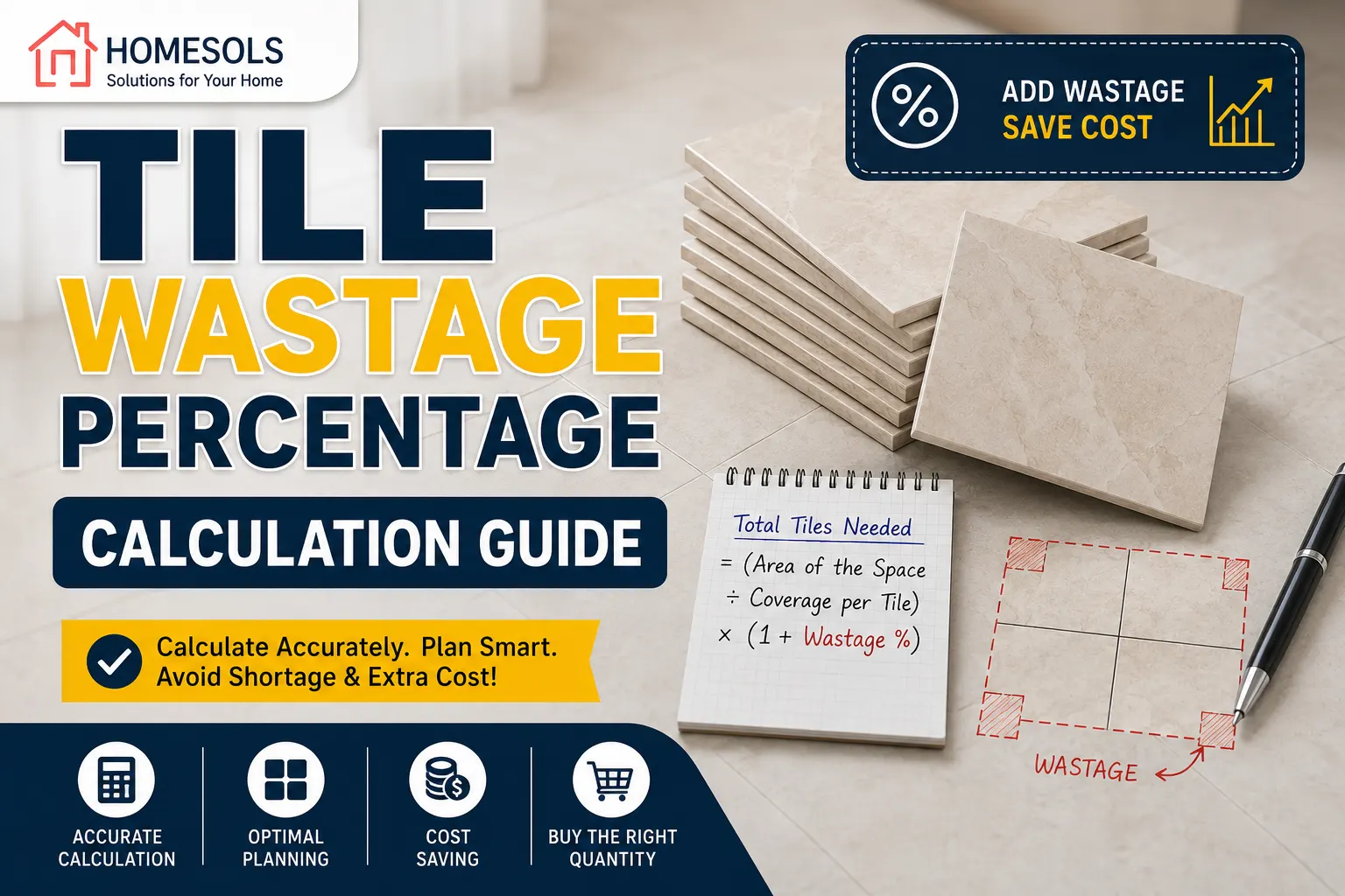 Tile Wastage Percentage Calculation Guide