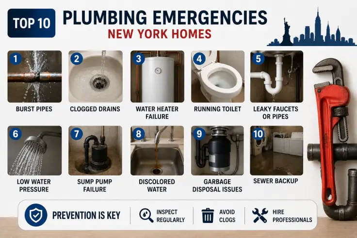 Top 10 Common Plumbing Emergencies in New York Homes (And How to Prevent Them)