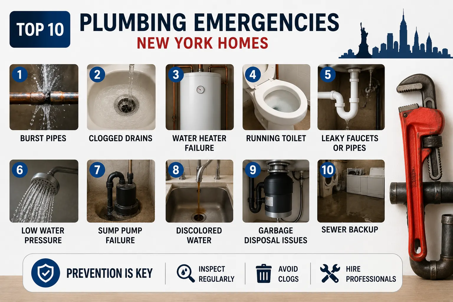 Top 10 Common Plumbing Emergencies in New York Homes (And How to Prevent Them)