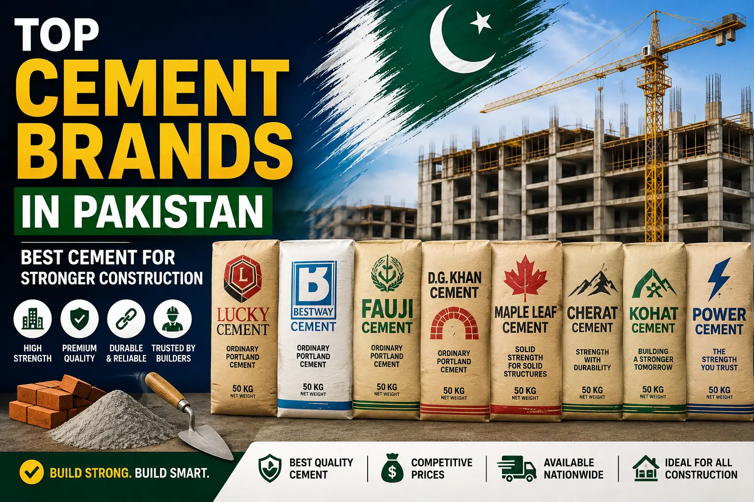 Top Cement Brands in Pakistan | Best Cement for Construction