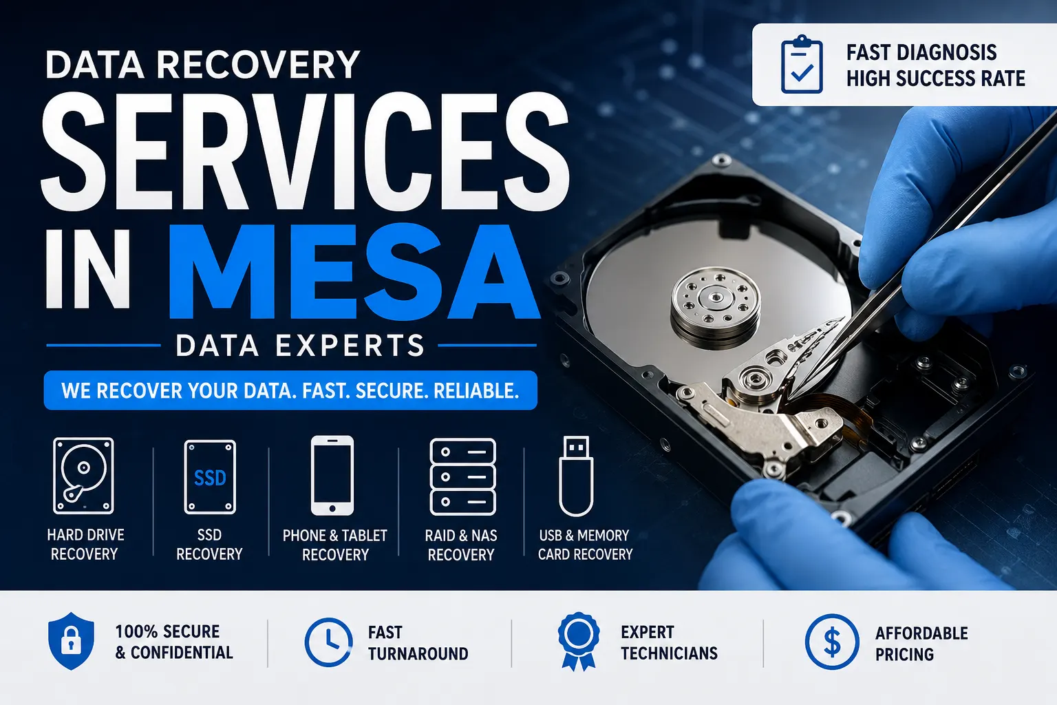 Data Recovery services in Mesa | Data experts