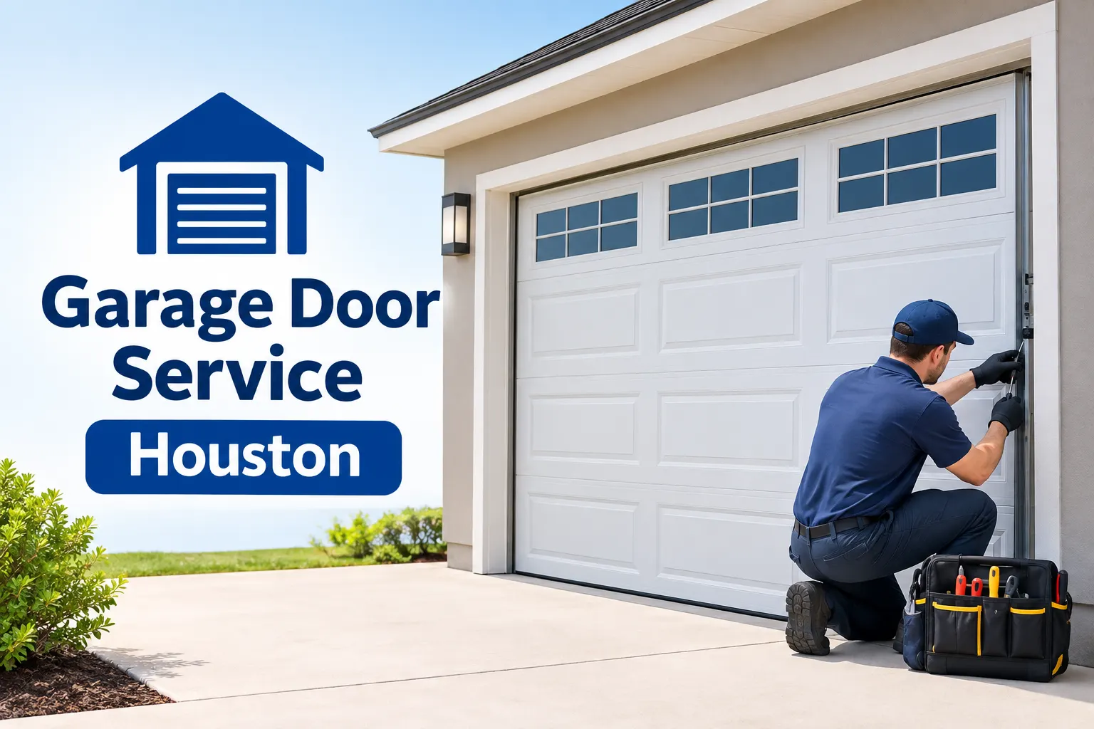 Garage door service Houston
