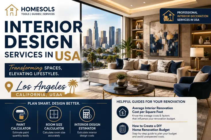 Interior design services in Los Angles USA