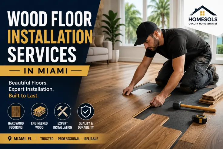 Wood floor installation services Miami